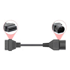 OBDI 17 pin till OBDII 16 pin Adapterkabel – För Mazda