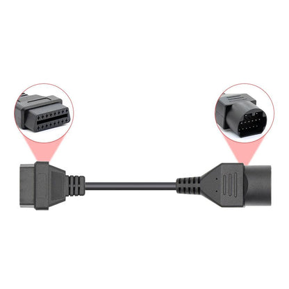 OBDI 17 Pin Kabel för Mazda till OBDII 16 Pin Diagnosverktyg