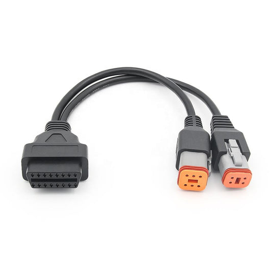 16PIN OBD2 Connector 2IN1 4PIN+6PIN för Harley Motorcycle