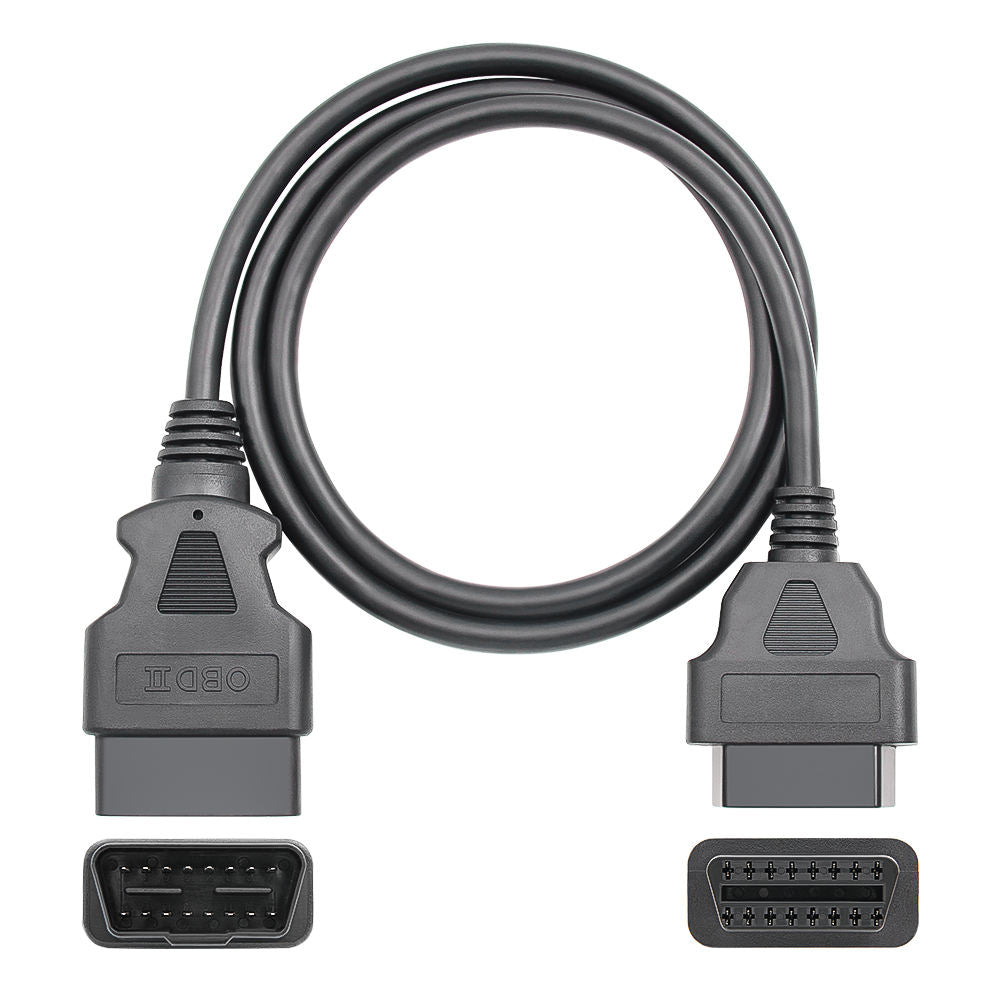 100CM OBD2 Förlängningskabel Adapter Man till Kvinna 16pin OBDII