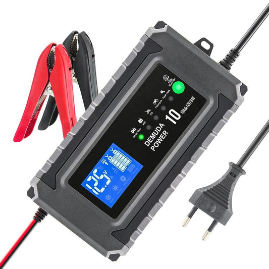 12V 24V Universal Bilbatteriladdare med Pulsunderhåll