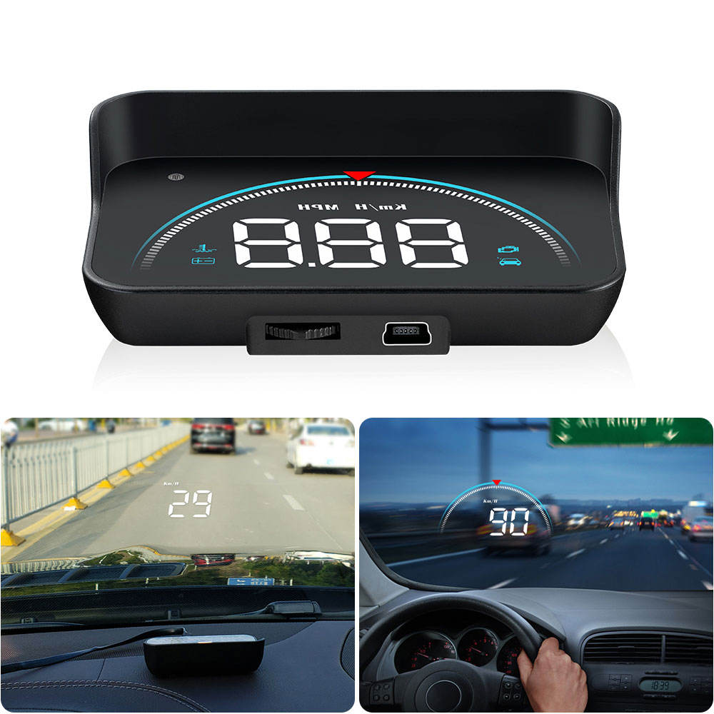 Färgglad Universell HUD Display OBD M8 3.5 tum