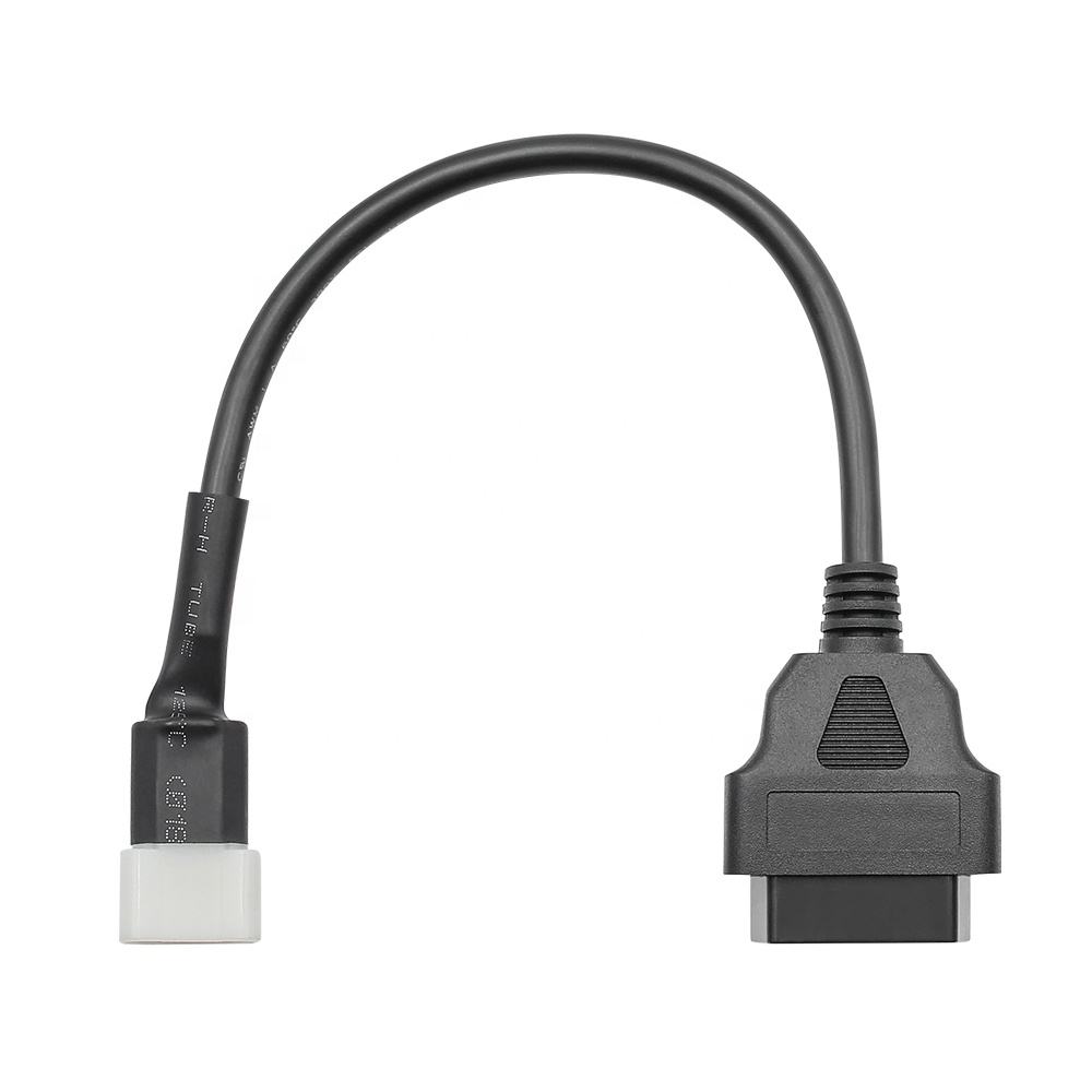 6 Pin till OBD2 16 Pin Adapterkabel för DELPH Motorcyklar