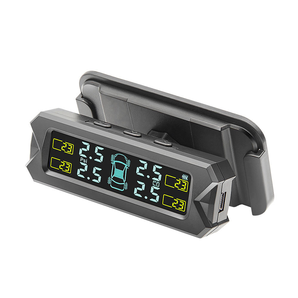 Solenergi TPMS Externa Sensorer för Bilstyrtryck