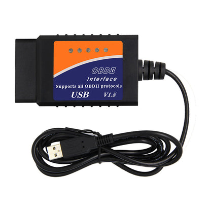 USB Elm327 Scanner V I.5 för Multimärken Bil CAN-BUS OBD2