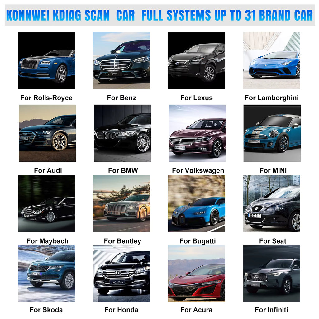 Konnwei KDIAG OBD2 Scanner – Fullsystem & Specialfunktioner