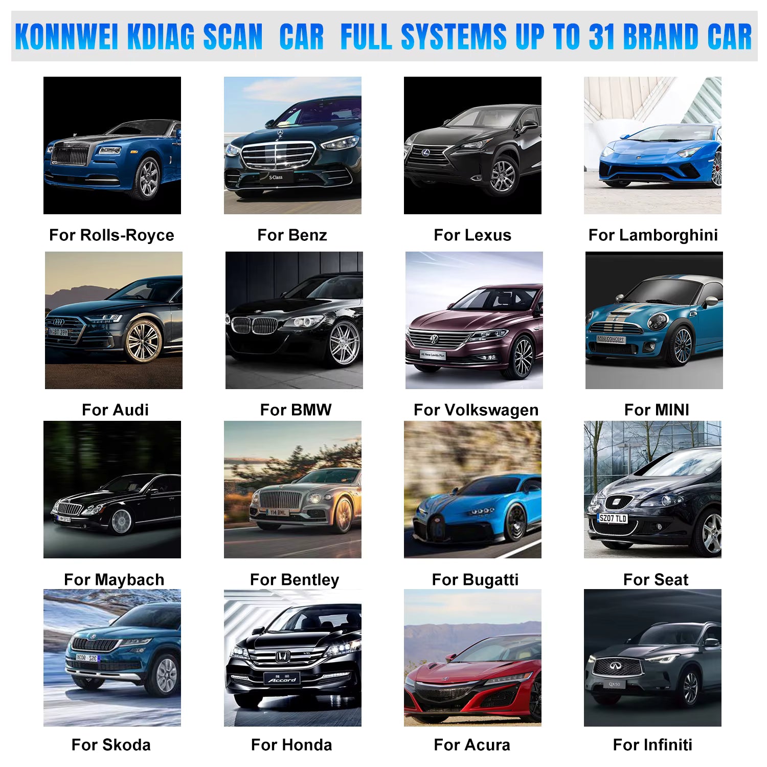 Konnwei KDIAG OBD2 Scanner – Fullsystem & Specialfunktioner