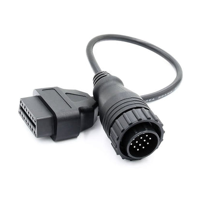 OBD1 till OBD2 16-pin Connector 14-pin OBD Adapter Kabel för Benz