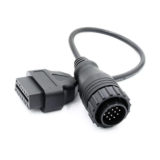 OBD1 till OBD2 16-pin Connector 14-pin OBD Adapter Kabel för Benz