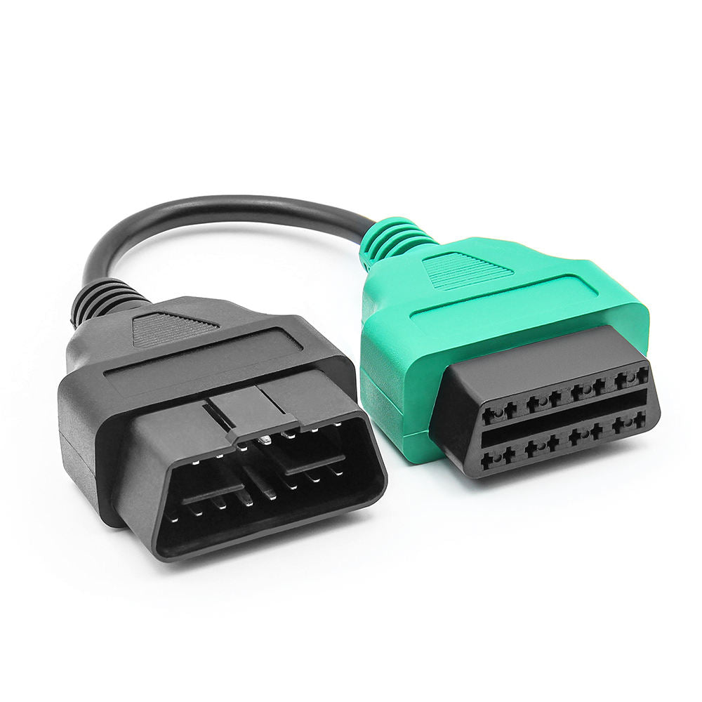 6-Färgad OBD OBD2-kontakt för FiatECUScan Adapter