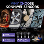 KONNWEI TPMSLINK universal TPMS-sensor 315MHz/433MHz