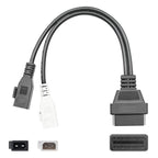 2 X 2pin för Audi till OBD2 16Pin Connector