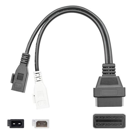 2 X 2pin för Audi till OBD2 16Pin Connector