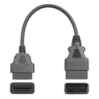 30CM OBD2 Förlängningskabel Han till Hona 16-pin Adapterkabel