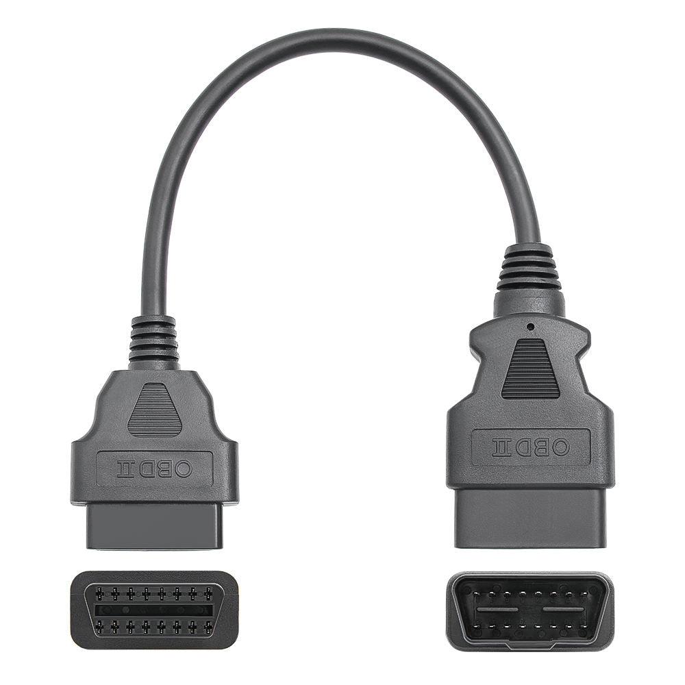 30CM OBD2 Förlängningskabel Han till Hona 16-pin