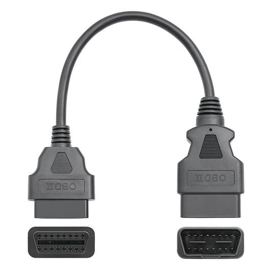 30CM OBD2 Förlängningskabel Han till Hona 16-pin