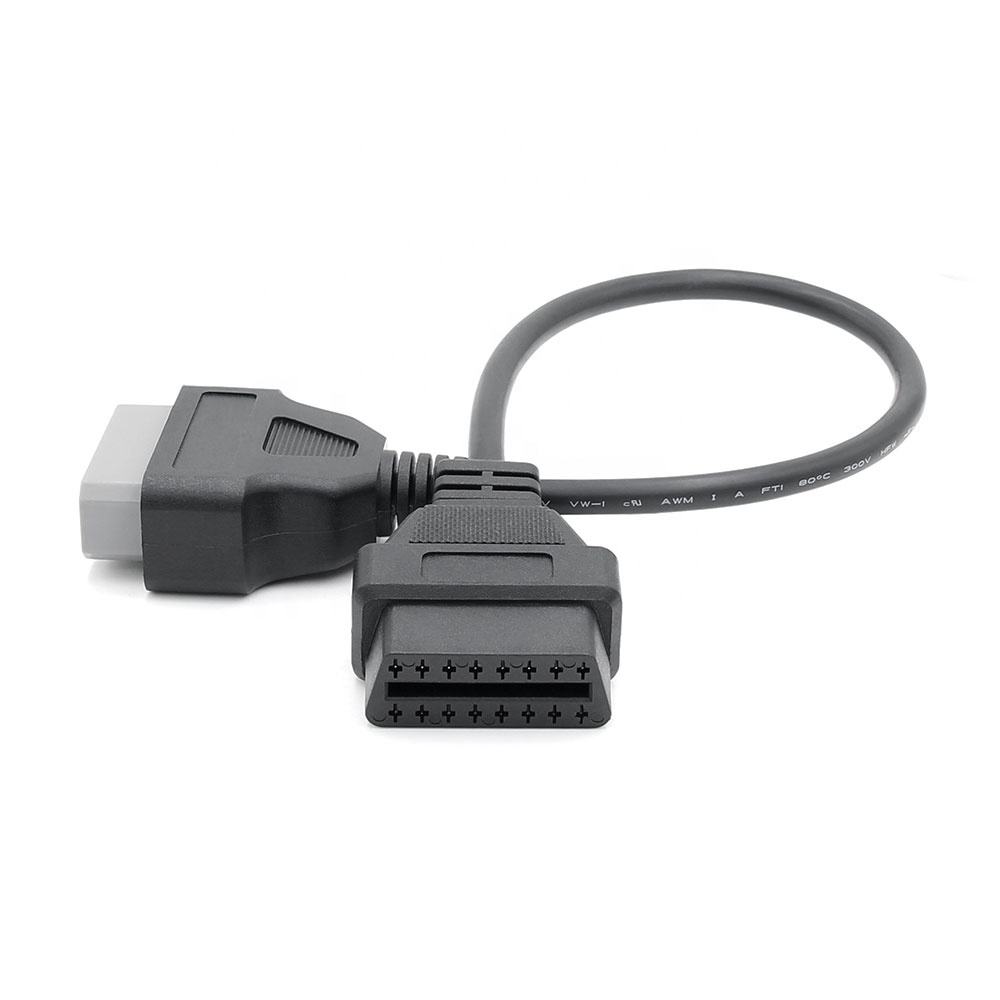OBD1 till OBD2 Adapter 14 Pin till 16 Pin Diagnoskabel för Nissan