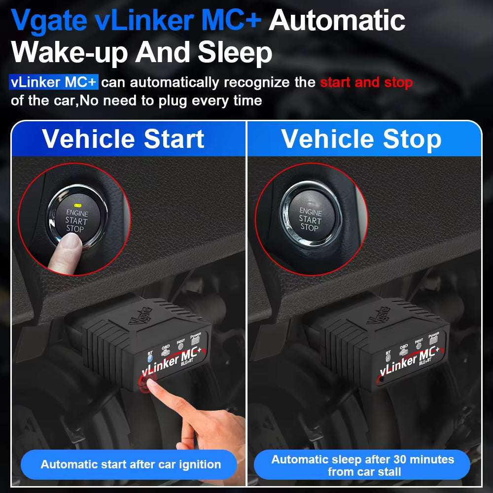 Vgate VLinker MC+ BLE 4.0 V2.2 – iOS/Android/Windows