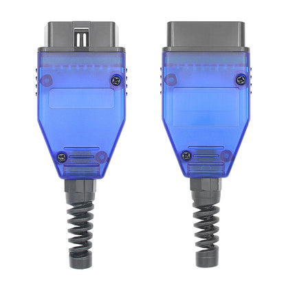 OBD2 16PIN Manlig Adapter - Blå 12V Kabelanslutning