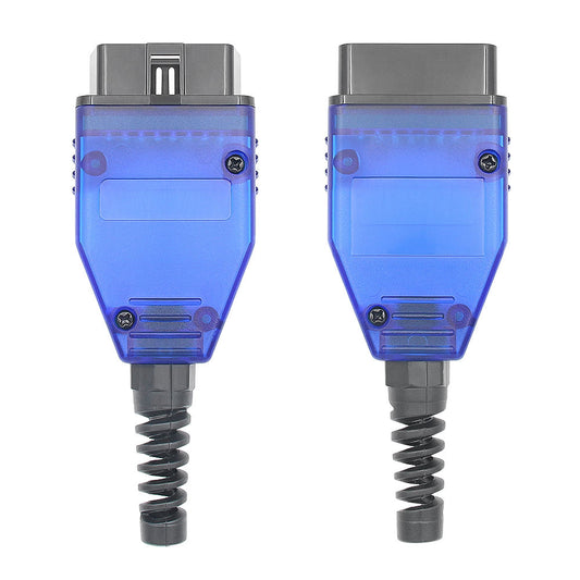 OBD2 16PIN Manlig Adapter - Blå 12V Kabelanslutning