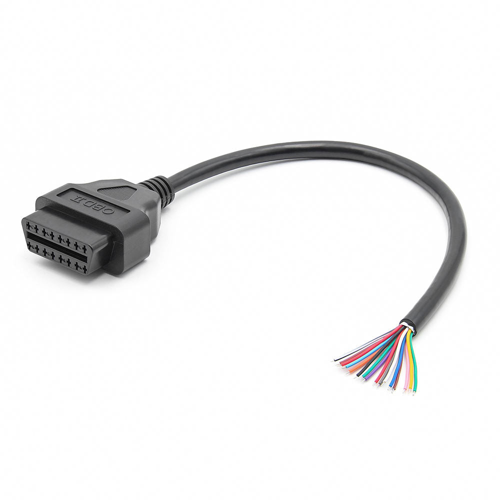 OBD2 16 Pin Female Connector till DIY Förlängningskabel
