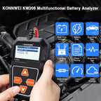 KONNWEI KW208 Batteritestare 12V Bilbatterianalysator Testverktyg