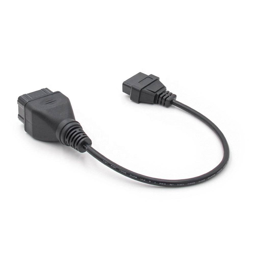 12-pin OBD Connector för GAZ Biladapter 12-pin Lastkabel