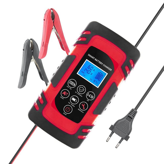 Bilbatteriladdare 12V 24V med 6 skyddsfunktioner