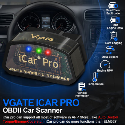 Automotive Diagnostic Tool ELM 327 Vgate V2.2 iCar Pro OBD2