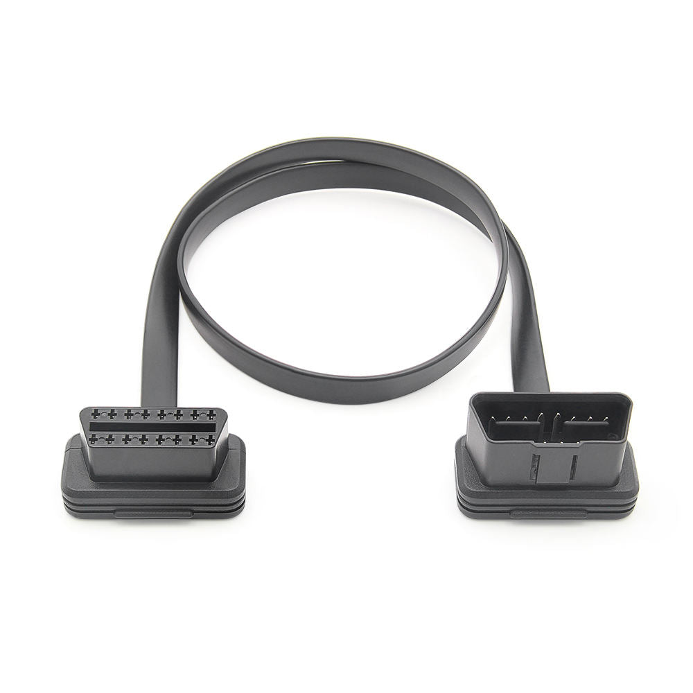 OBD2 Flat Extension Cable Manlig till Kvinna Diagnostikadapter