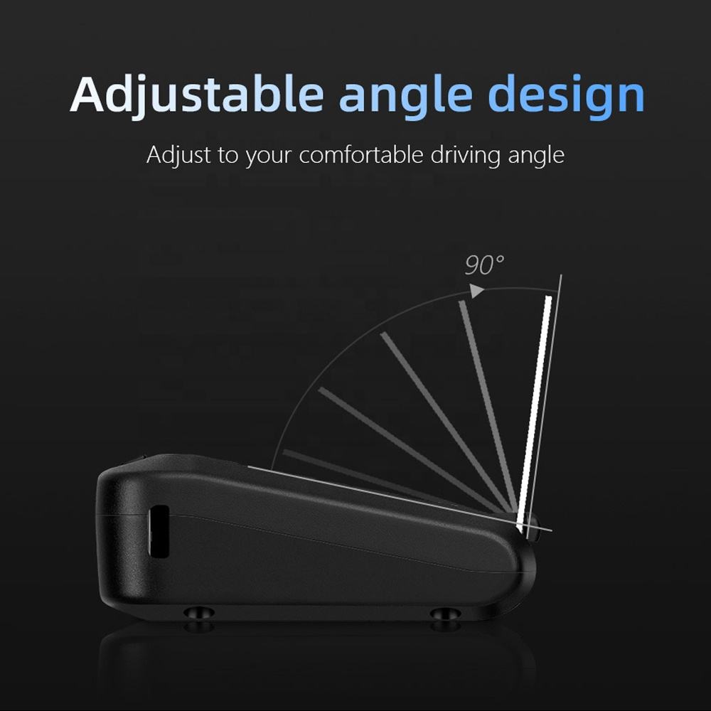3 Tum C100 Speedometer Alarm Bil HUD Trådlös Head-Up Display OBD2