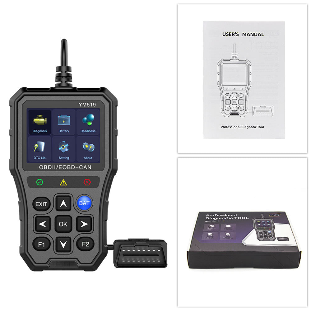 Handheld YM519 2.8-tums Bil Diagnosverktyg