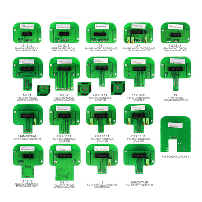 Full Set 22pcs BDM Adapters för ECU Programmering