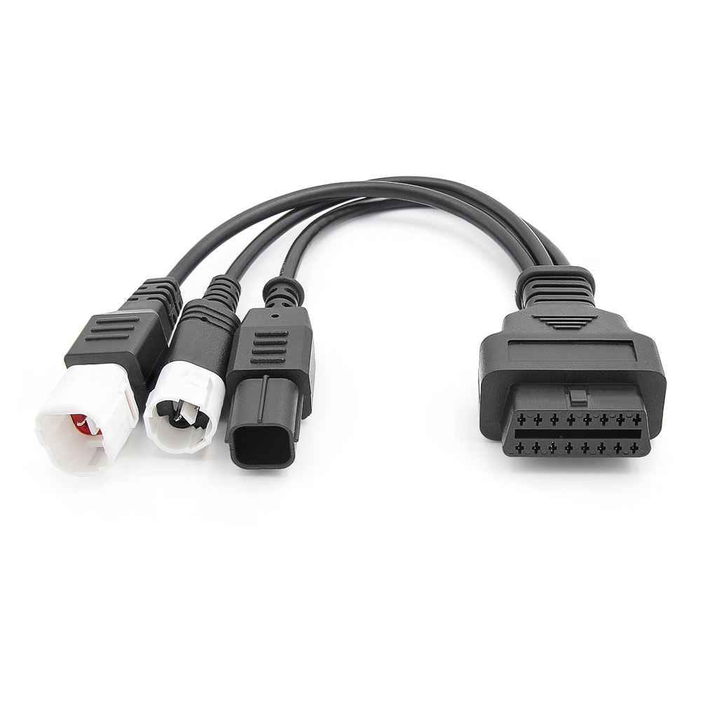 OBD2 Motor Cable för Yamaha 3-pin + 4-pin och Honda 6-pin – Adapterkabel för motorcyklar