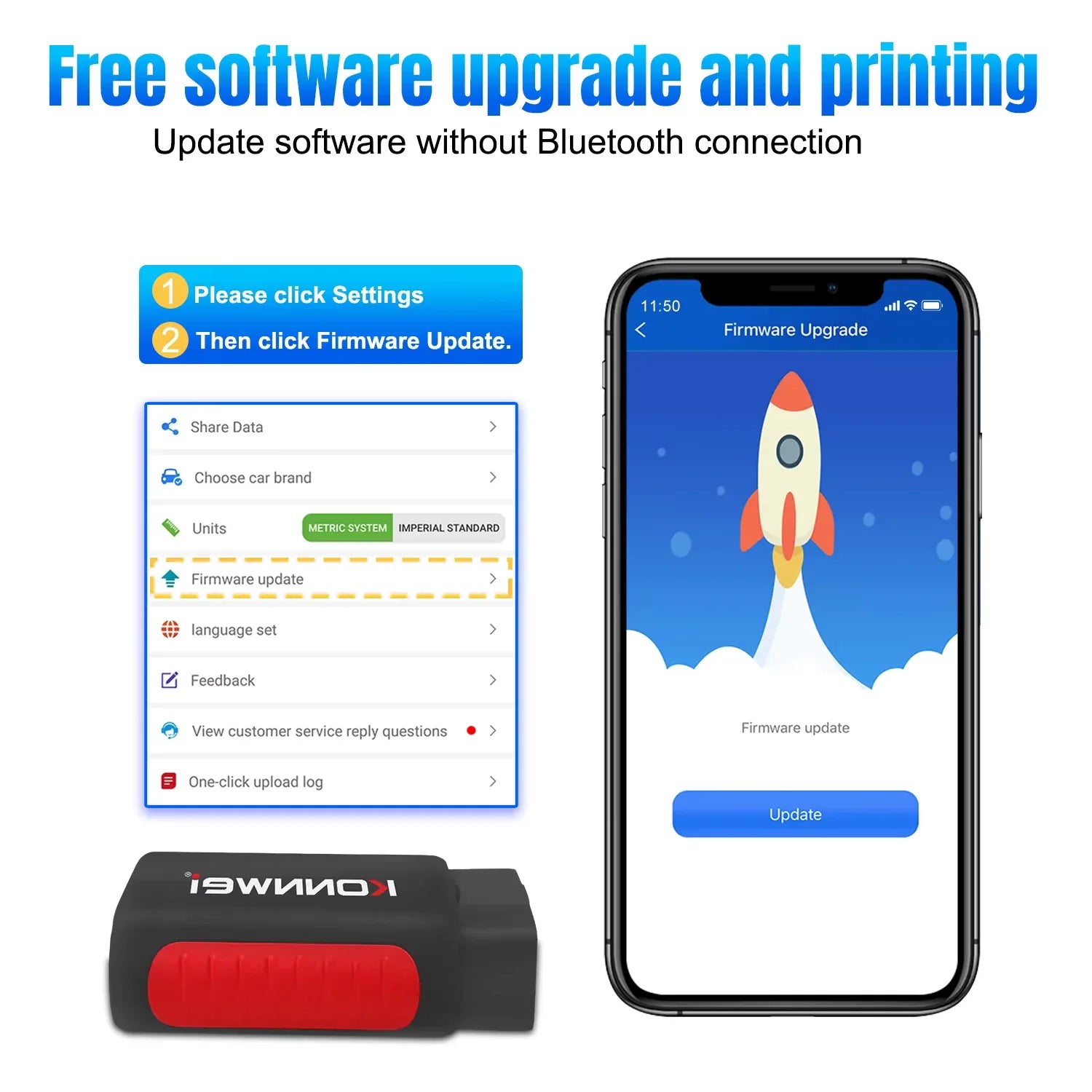 Konnwei KDIAG Smartphone Dongle - OBD2 Scanner - Makarov Shop Konnwei KDIAG Smartphone Dongle - OBD2 Scanner - Makarov Shop
