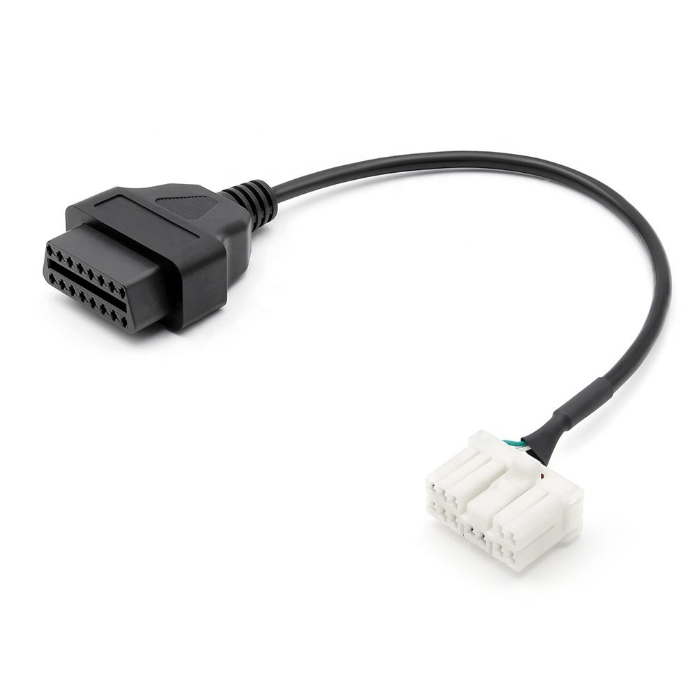 12-pin OBD2-kontakt till 16-pin OBD2 för Tesla Model S/X