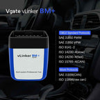 Vgate VLinker BM+ Trådlös BT4.0 OBD2 Kodläsare för Android iOS