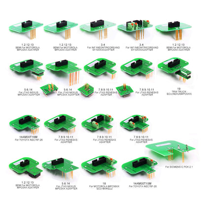 Full Set 22pcs BDM Adapters för ECU Programmering