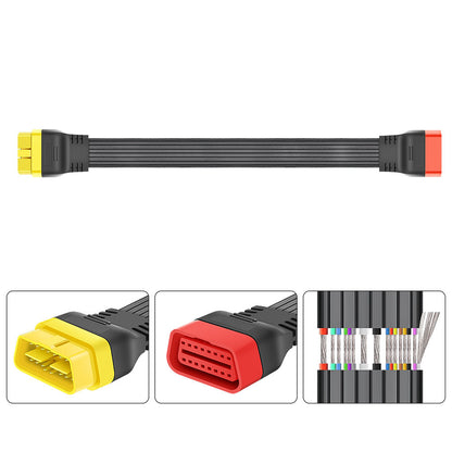 Flat 16-pin OBD2 Förlängningskabel