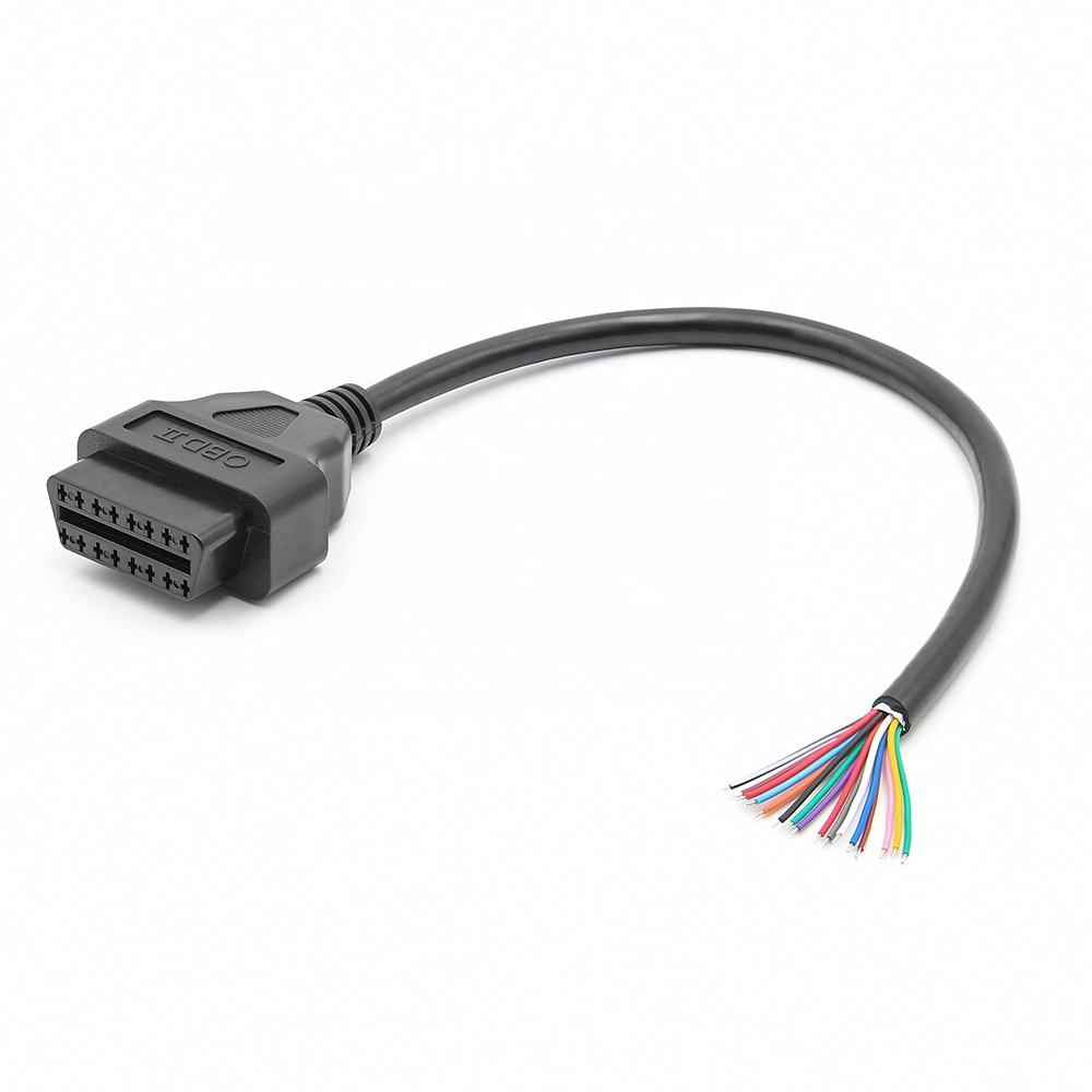 OBD2 16 Pin Female Connector till DIY Förlängningskabel
