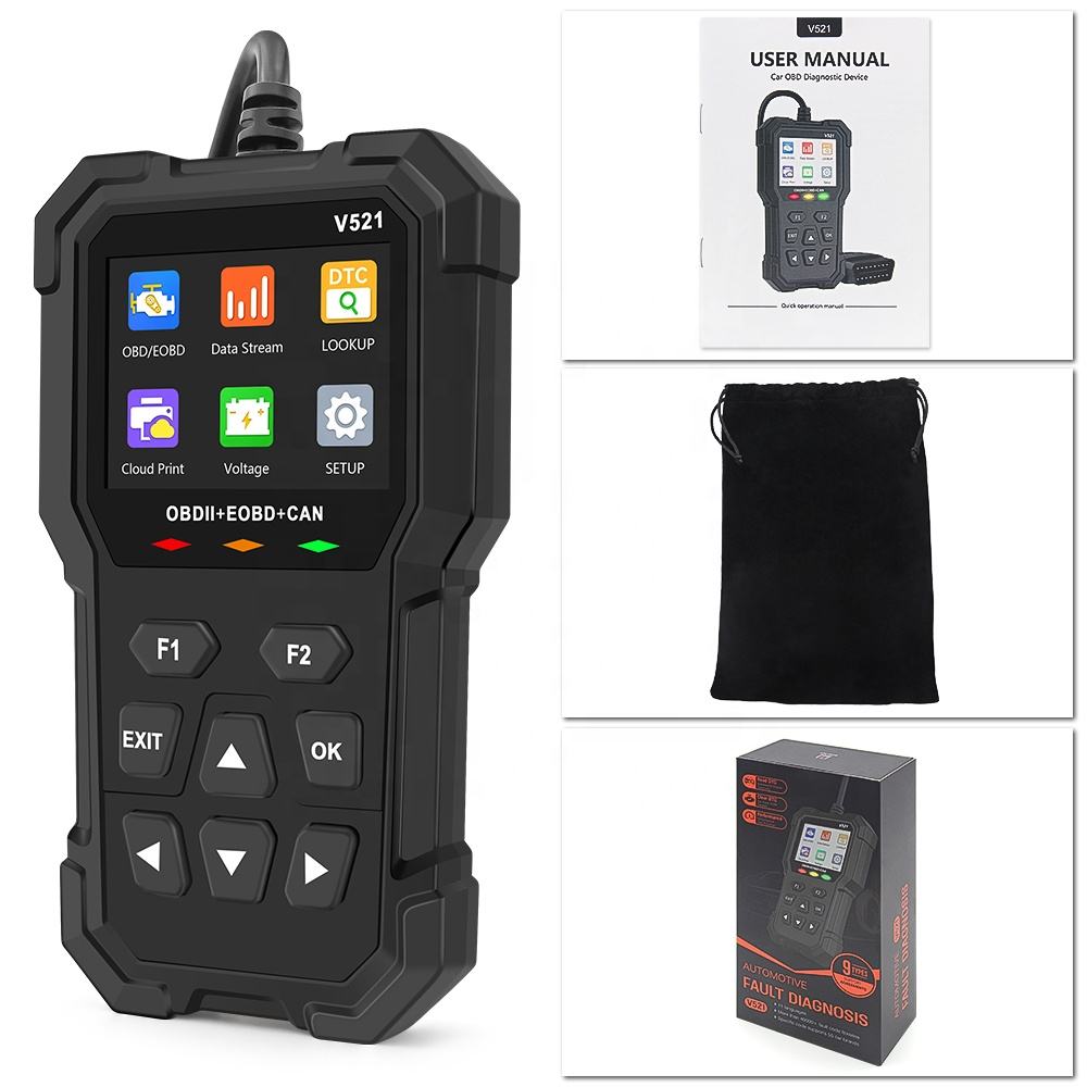 Professionell OBD2 Scanner V521 - Diagnosverktyg för Fordon