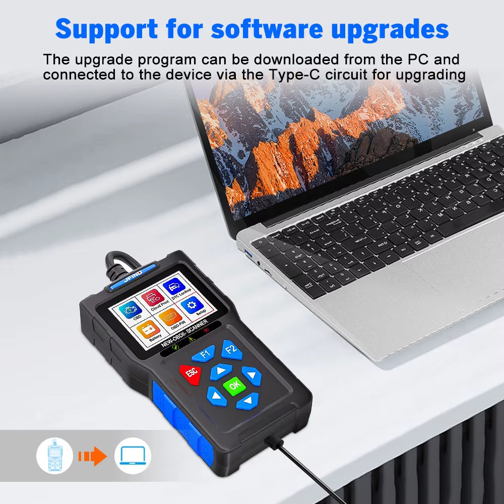 Felkodsläsare - JFIND JF700 PRO OBD2 Diagnosverktyg