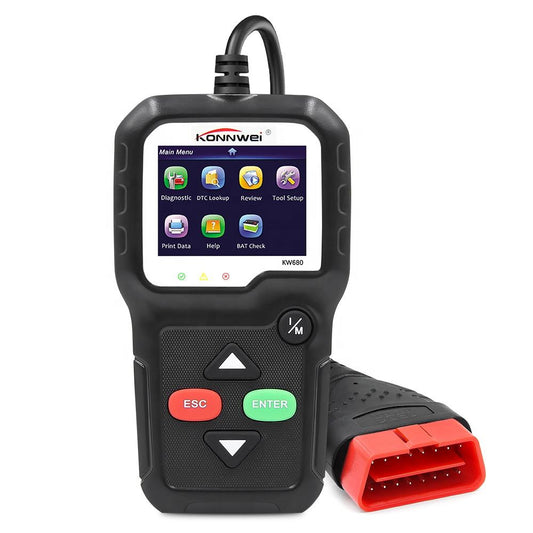 KONNWEI KW680 OBD2 Diagnostikverktyg - Läs och Rensa Felsökning