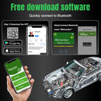 KONNWEI BK300 Trådlös Bilbatteriövervakare med Gratis Mobilapp Tillbehör