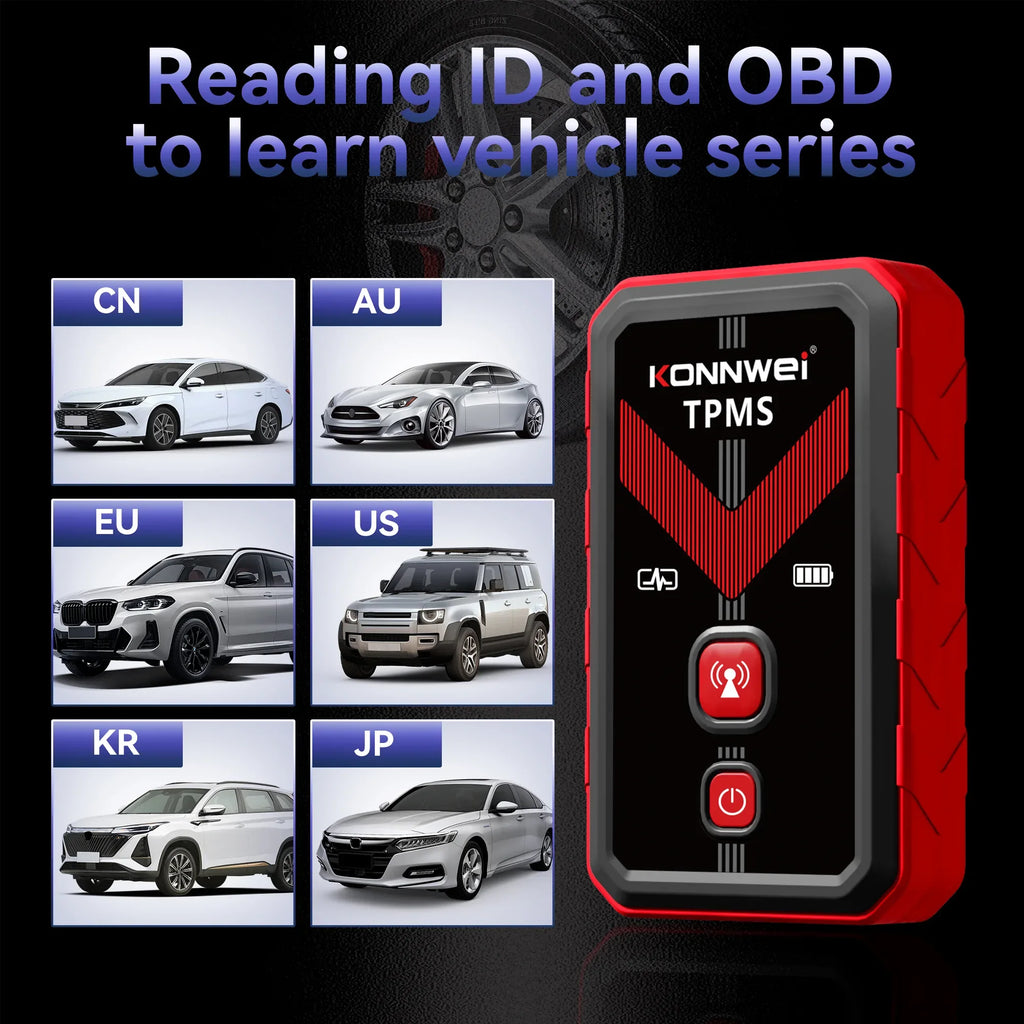 KONNWEI TK100 TPMS-programmeringsverktyg (TPMS Program Tool) - Felkodsläsare