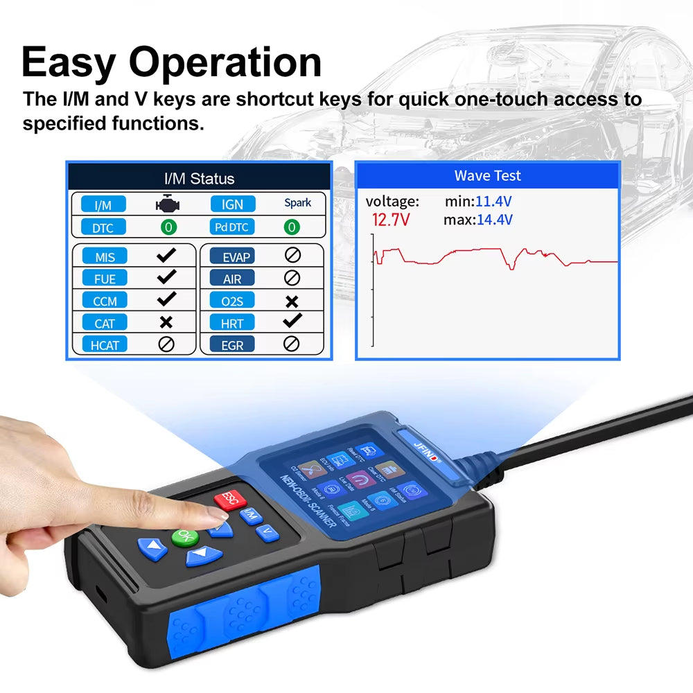 Felkodsläsare - JFIND JF700 OBD2 Diagnosverktyg