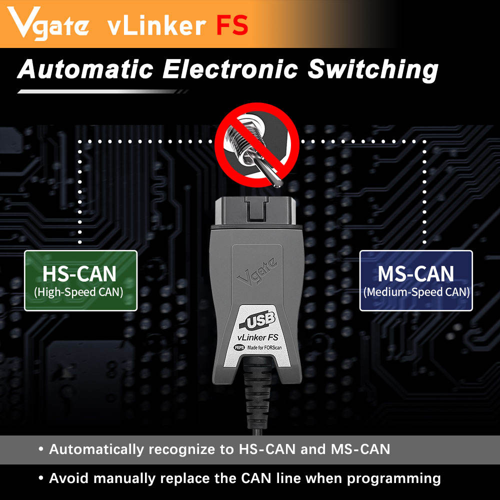 Vgate VLinker FS OBD2 Diagnostikverktyg för Ford