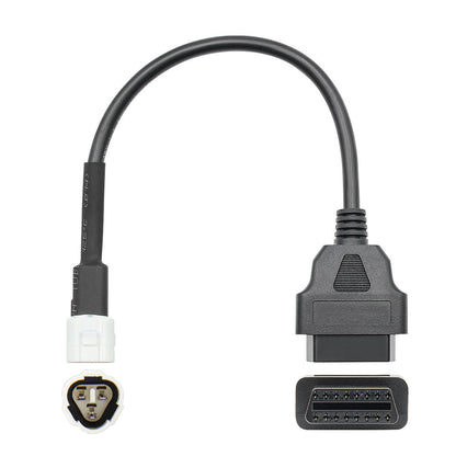 OBD-motorcykelkabel för Yamaha 3 Pin Plug till OBD2 16 Pin Adapter
