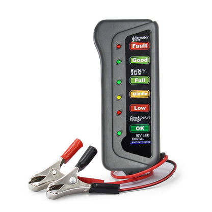 12V Digital Bilbatteritestare med Flera Funktioner