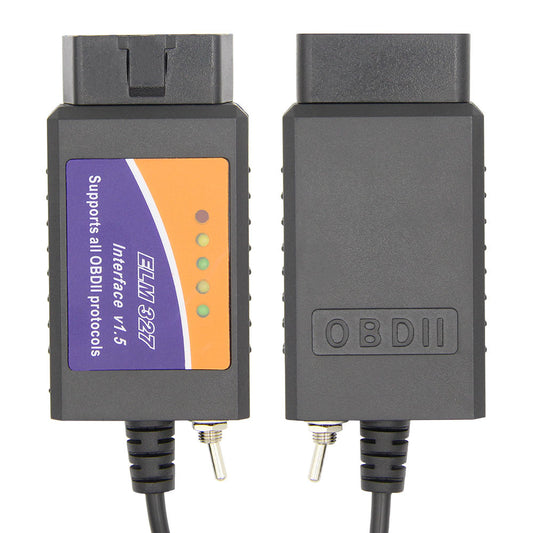 ELM327 USB Professionell Diagnoskabel Med Switch V1.5 OBD2